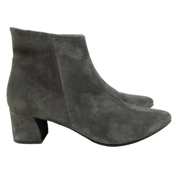 Paul Green Bridget Gray Suede Pointed Toe Zip Ankle Boots - US Size 8 UK 5.5 - Picture 3 of 9